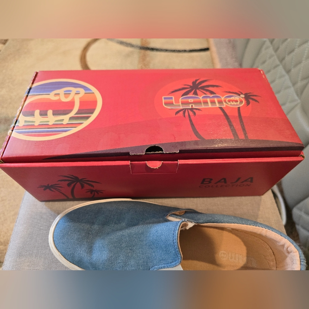 LAMO Baja Collection Blue Slip-On Shoes